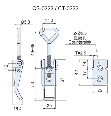 CS(T)-02｜ステンレス アジャストファスナー